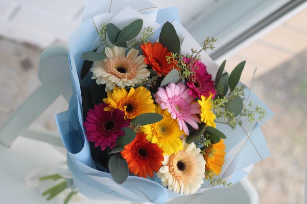 Букет цветов из: Герберы в Доры