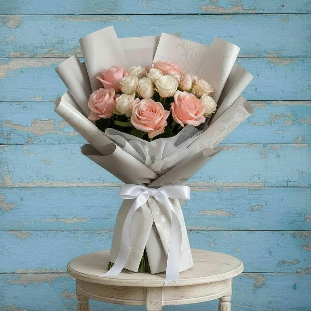 Букет цветов из: Розы в Доры