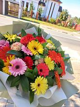 Букет цветов из:  Герберы #REPLACE_PRED# Доры