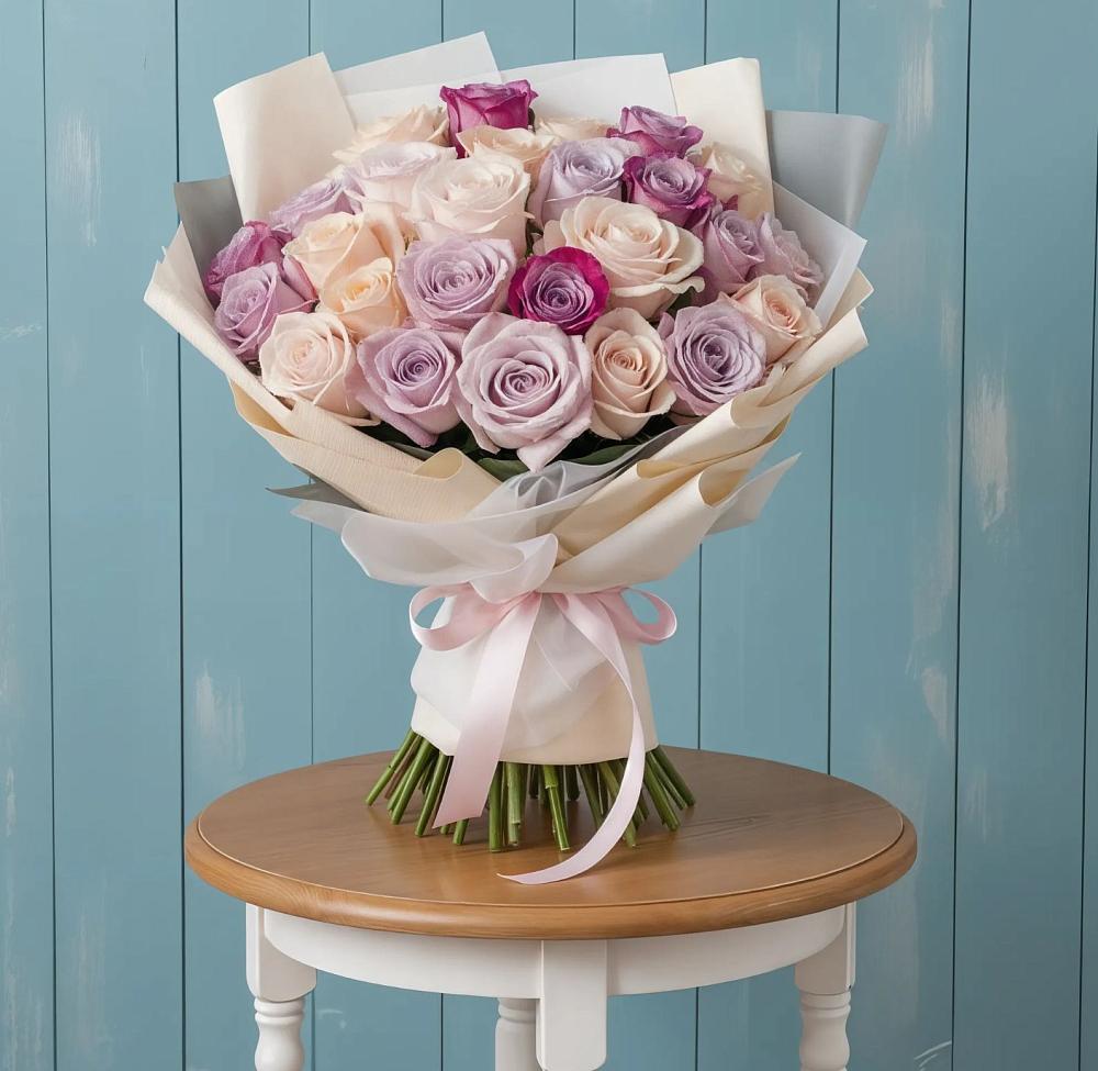 Букет цветов из: Розы в Доры