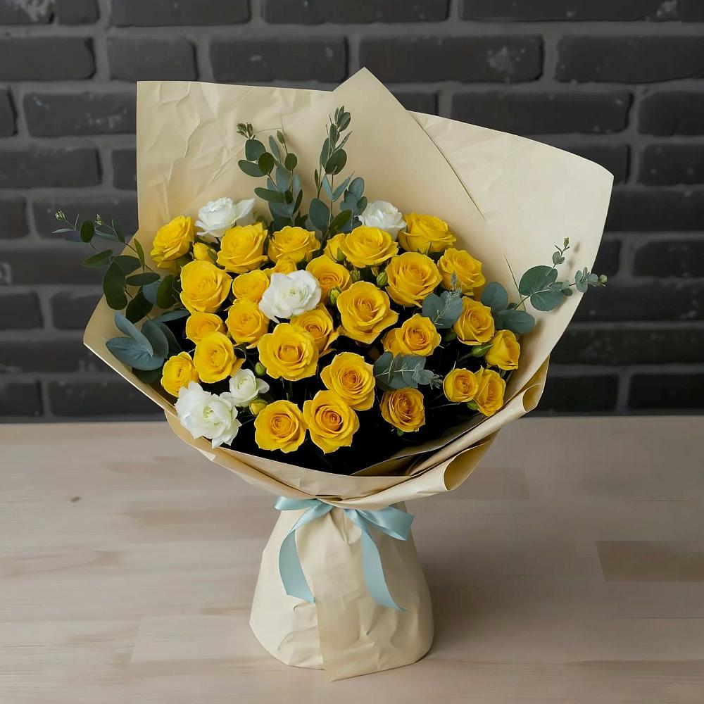 Букет цветов из: Розы в Доры