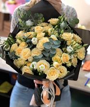 Букет цветов из:  Розы и Лизиантусы #REPLACE_PRED# Доры