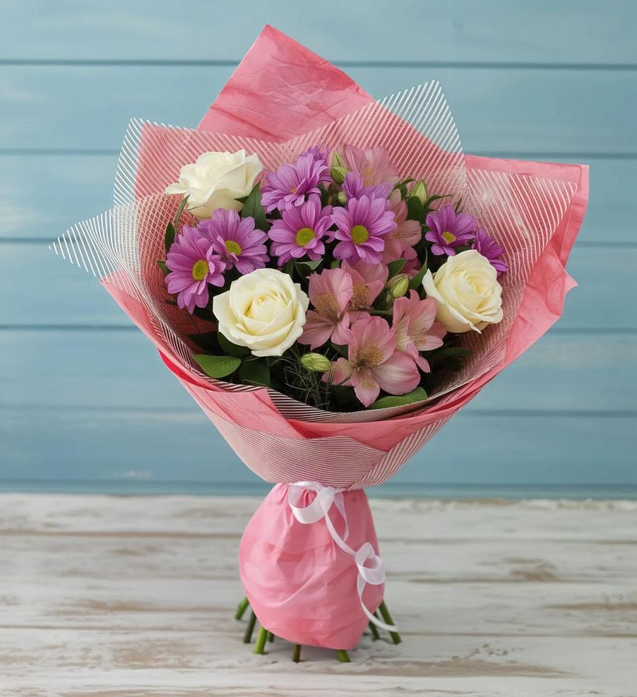 Букет цветов из: Герберы в Доры